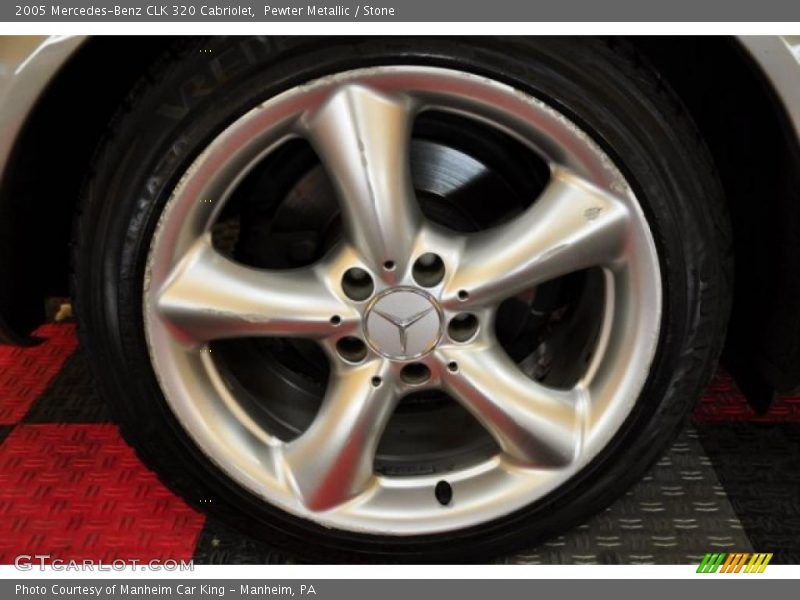 Pewter Metallic / Stone 2005 Mercedes-Benz CLK 320 Cabriolet