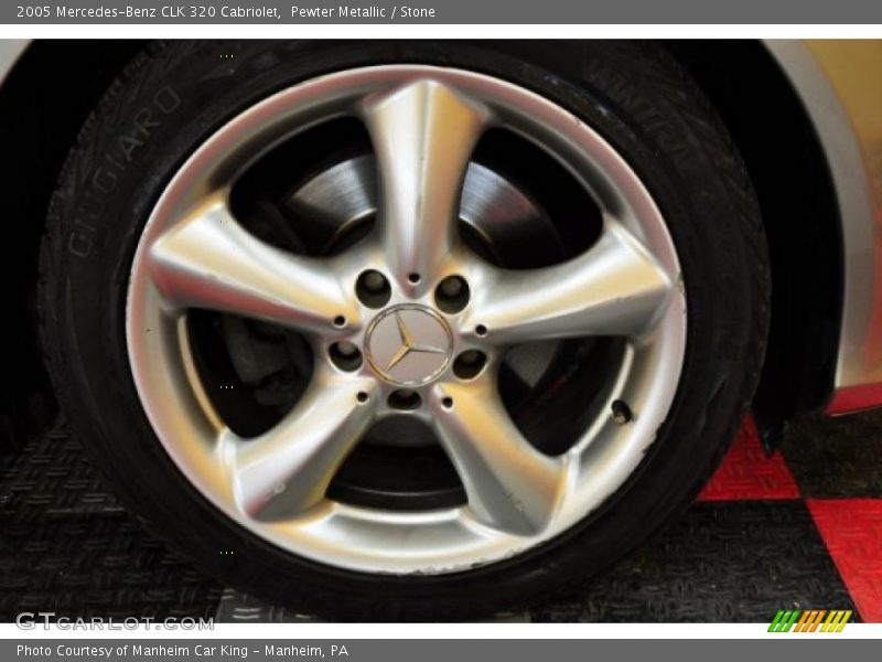 Pewter Metallic / Stone 2005 Mercedes-Benz CLK 320 Cabriolet