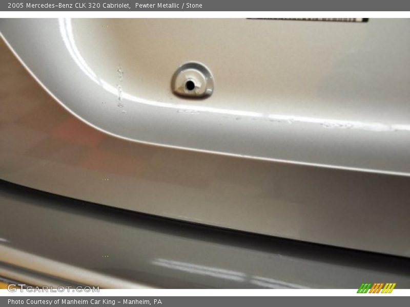 Pewter Metallic / Stone 2005 Mercedes-Benz CLK 320 Cabriolet