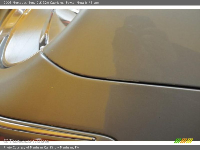 Pewter Metallic / Stone 2005 Mercedes-Benz CLK 320 Cabriolet
