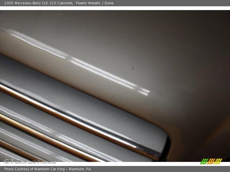 Pewter Metallic / Stone 2005 Mercedes-Benz CLK 320 Cabriolet