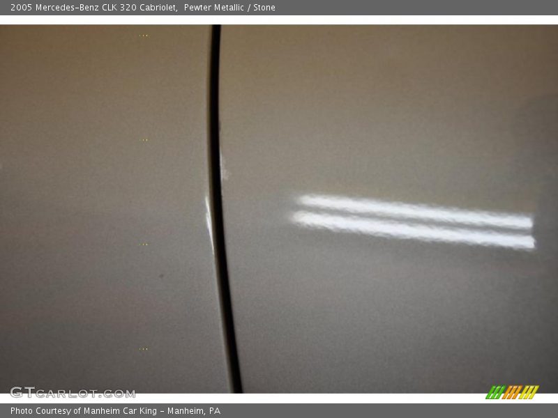 Pewter Metallic / Stone 2005 Mercedes-Benz CLK 320 Cabriolet