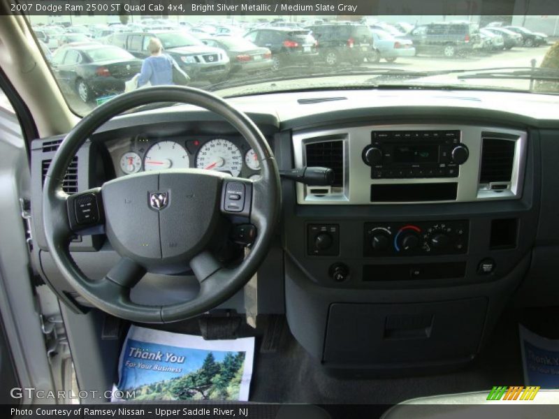 Bright Silver Metallic / Medium Slate Gray 2007 Dodge Ram 2500 ST Quad Cab 4x4