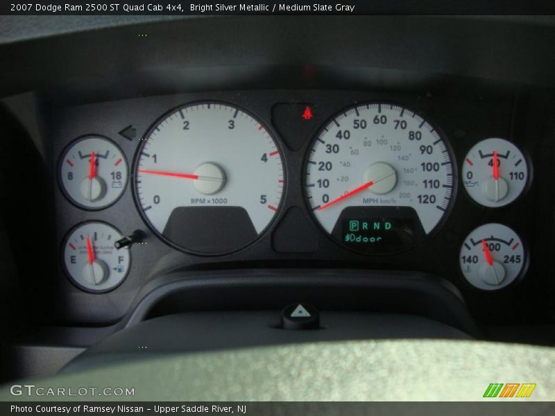 Bright Silver Metallic / Medium Slate Gray 2007 Dodge Ram 2500 ST Quad Cab 4x4