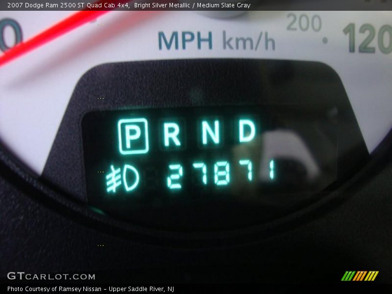 Bright Silver Metallic / Medium Slate Gray 2007 Dodge Ram 2500 ST Quad Cab 4x4