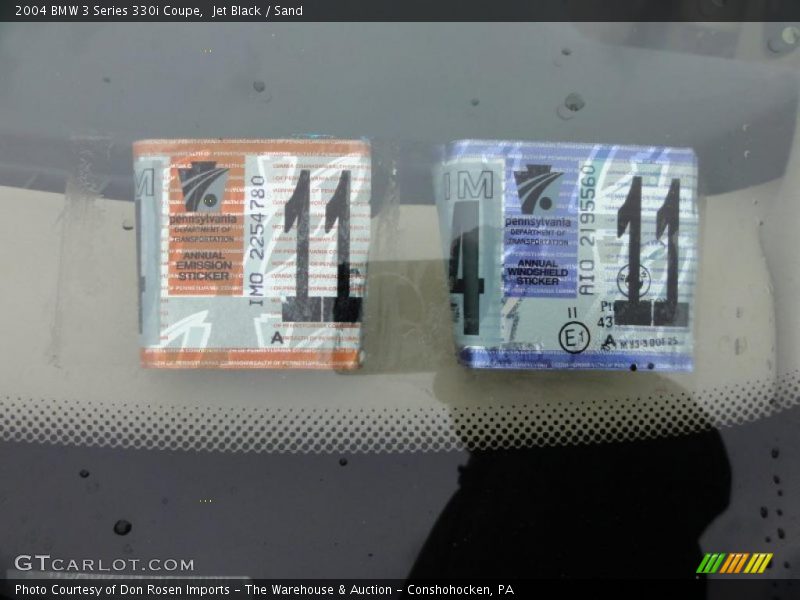 Jet Black / Sand 2004 BMW 3 Series 330i Coupe