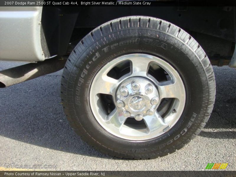 Bright Silver Metallic / Medium Slate Gray 2007 Dodge Ram 2500 ST Quad Cab 4x4