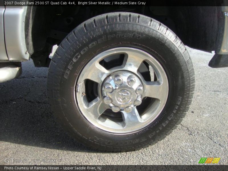 Bright Silver Metallic / Medium Slate Gray 2007 Dodge Ram 2500 ST Quad Cab 4x4