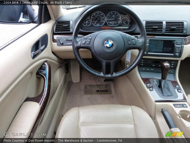Jet Black / Sand 2004 BMW 3 Series 330i Coupe