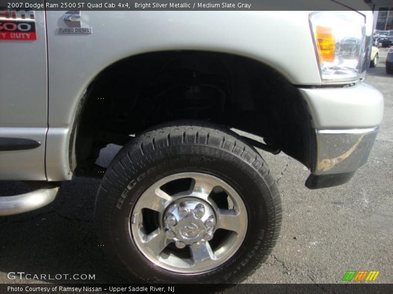 Bright Silver Metallic / Medium Slate Gray 2007 Dodge Ram 2500 ST Quad Cab 4x4