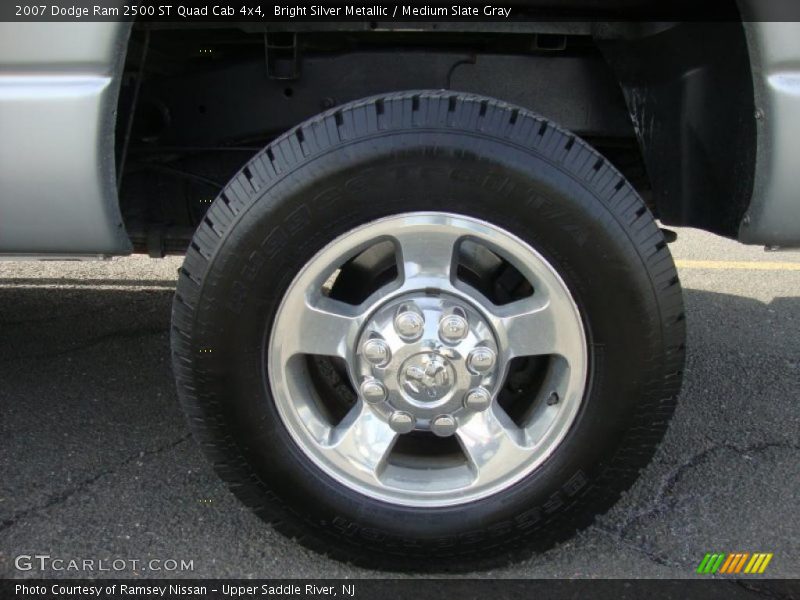 Bright Silver Metallic / Medium Slate Gray 2007 Dodge Ram 2500 ST Quad Cab 4x4