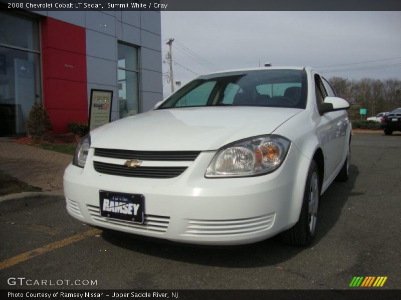 Summit White / Gray 2008 Chevrolet Cobalt LT Sedan