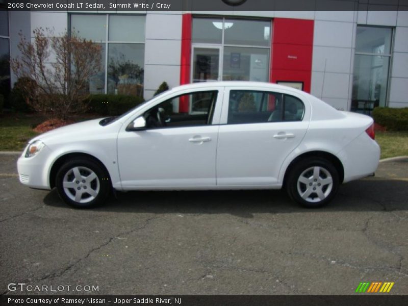 Summit White / Gray 2008 Chevrolet Cobalt LT Sedan