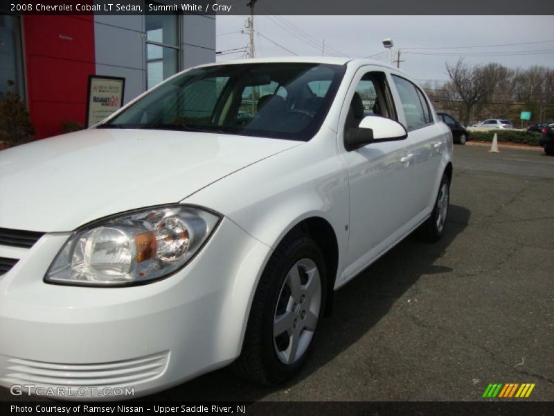 Summit White / Gray 2008 Chevrolet Cobalt LT Sedan
