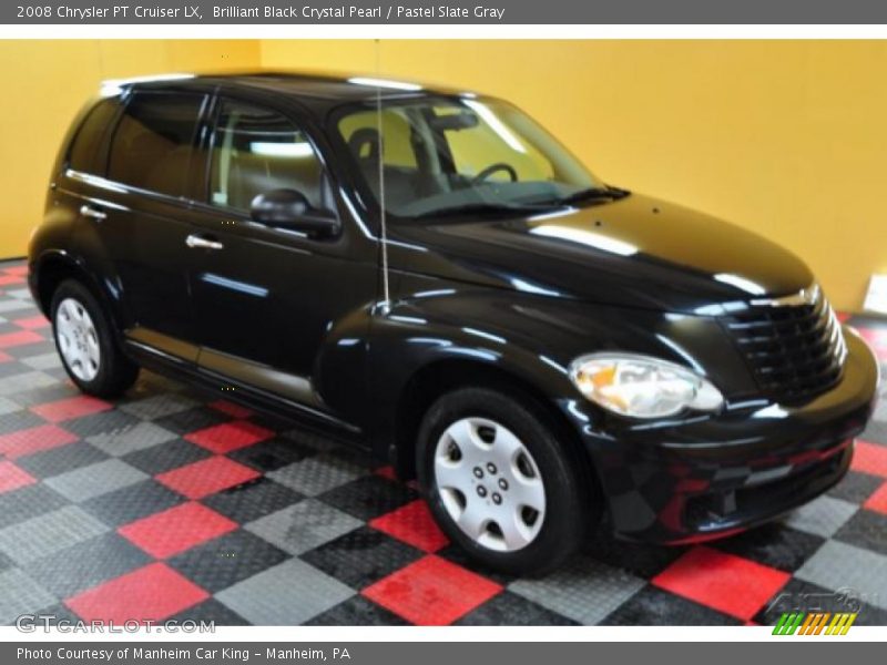 Brilliant Black Crystal Pearl / Pastel Slate Gray 2008 Chrysler PT Cruiser LX