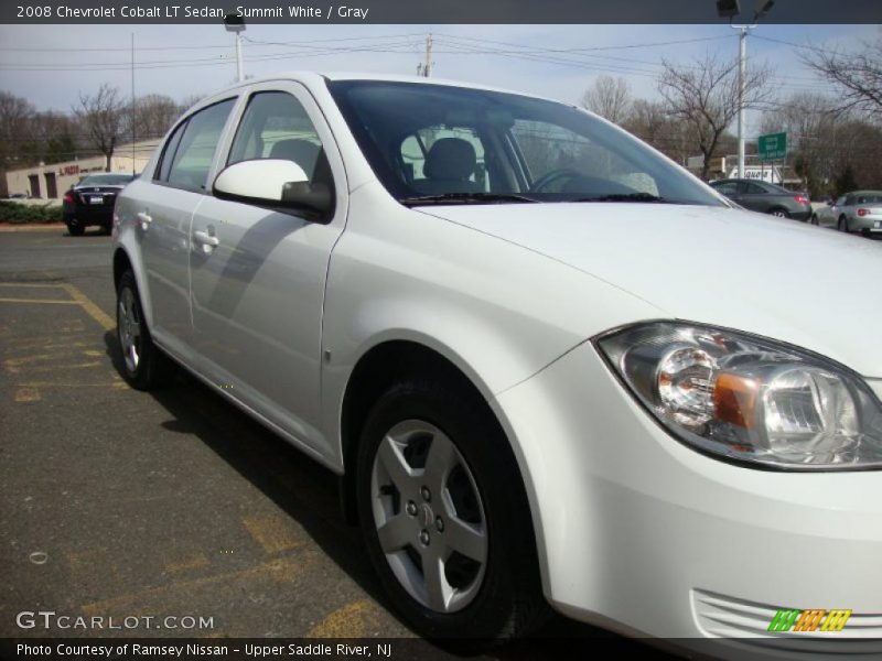 Summit White / Gray 2008 Chevrolet Cobalt LT Sedan