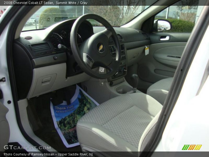 Summit White / Gray 2008 Chevrolet Cobalt LT Sedan