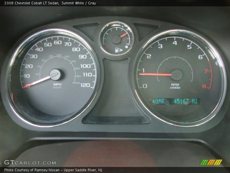 Summit White / Gray 2008 Chevrolet Cobalt LT Sedan