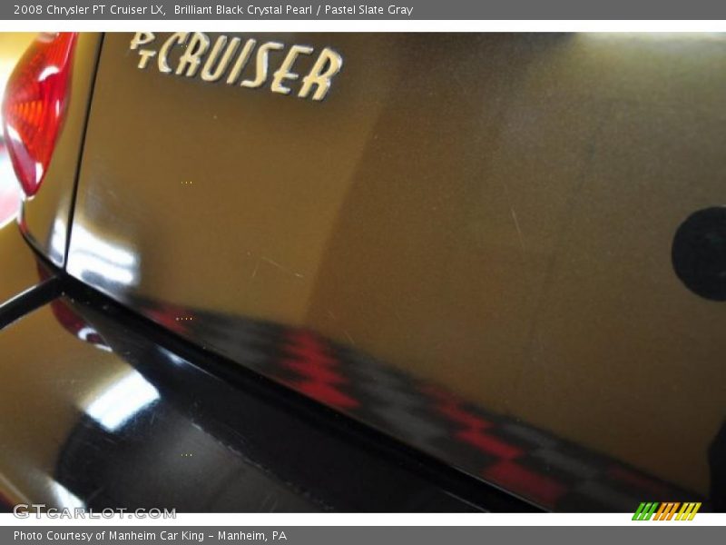 Brilliant Black Crystal Pearl / Pastel Slate Gray 2008 Chrysler PT Cruiser LX