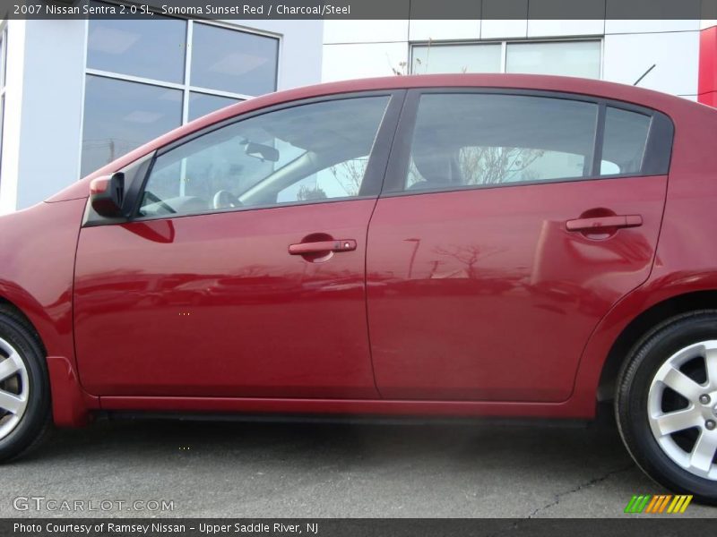 Sonoma Sunset Red / Charcoal/Steel 2007 Nissan Sentra 2.0 SL