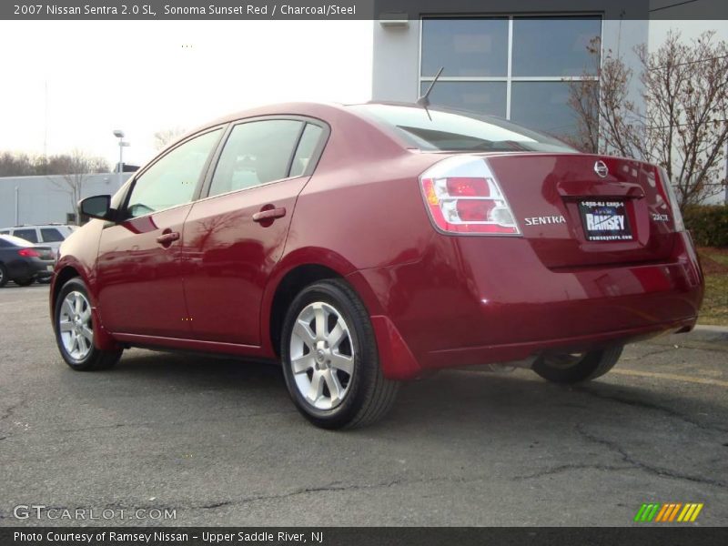 Sonoma Sunset Red / Charcoal/Steel 2007 Nissan Sentra 2.0 SL