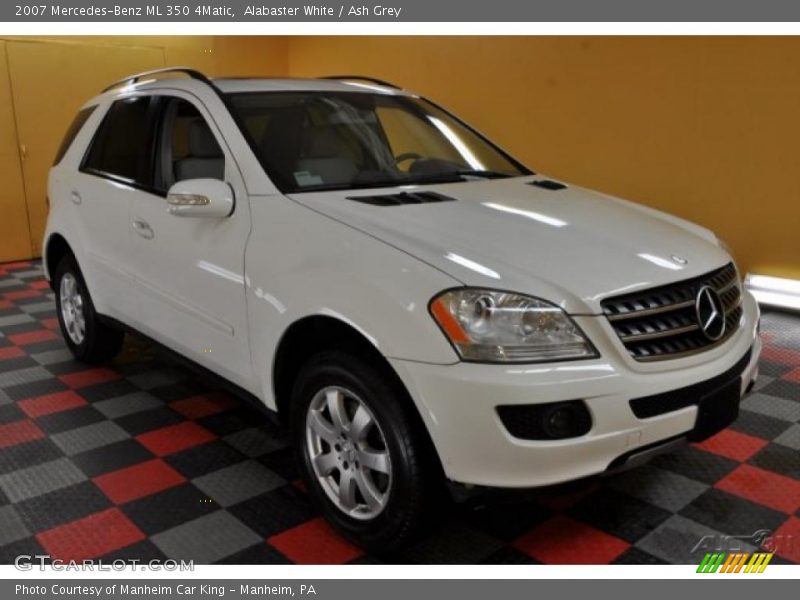 Alabaster White / Ash Grey 2007 Mercedes-Benz ML 350 4Matic