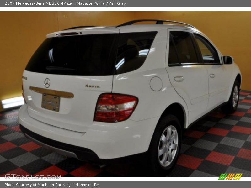 Alabaster White / Ash Grey 2007 Mercedes-Benz ML 350 4Matic