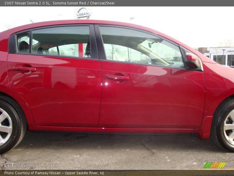 Sonoma Sunset Red / Charcoal/Steel 2007 Nissan Sentra 2.0 SL