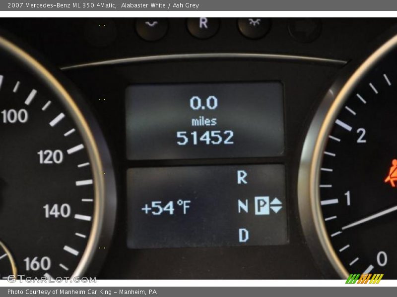 Alabaster White / Ash Grey 2007 Mercedes-Benz ML 350 4Matic