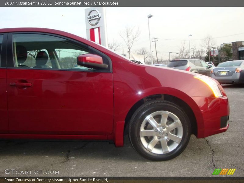 Sonoma Sunset Red / Charcoal/Steel 2007 Nissan Sentra 2.0 SL