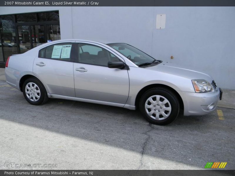 Liquid Silver Metallic / Gray 2007 Mitsubishi Galant ES