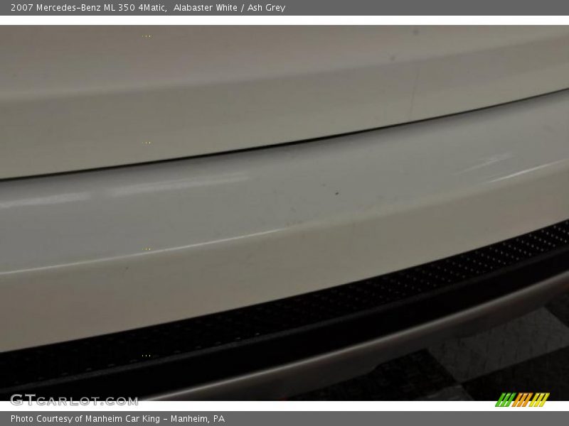 Alabaster White / Ash Grey 2007 Mercedes-Benz ML 350 4Matic