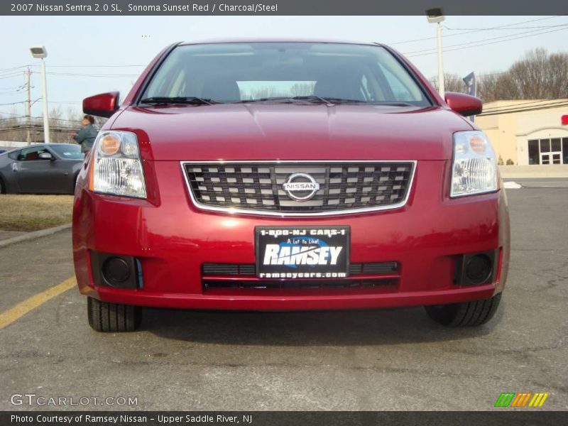 Sonoma Sunset Red / Charcoal/Steel 2007 Nissan Sentra 2.0 SL