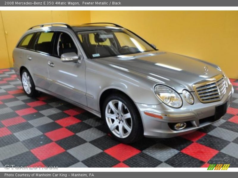 Pewter Metallic / Black 2008 Mercedes-Benz E 350 4Matic Wagon