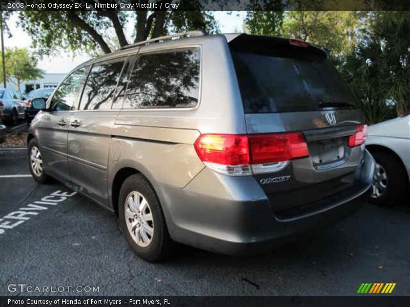 Nimbus Gray Metallic / Gray 2008 Honda Odyssey EX-L