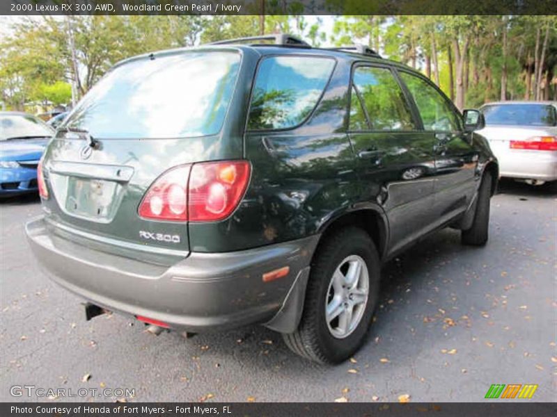 Woodland Green Pearl / Ivory 2000 Lexus RX 300 AWD