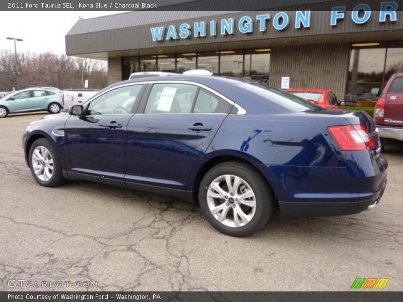 Kona Blue / Charcoal Black 2011 Ford Taurus SEL