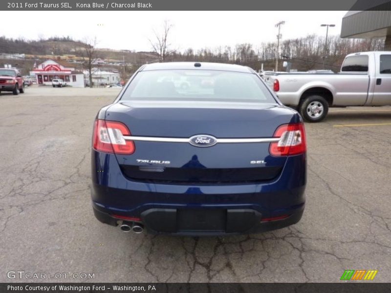 Kona Blue / Charcoal Black 2011 Ford Taurus SEL