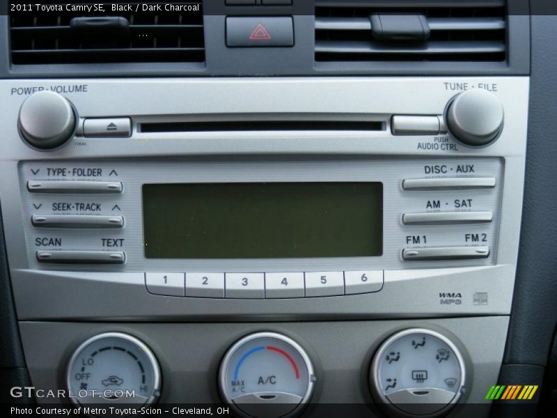 Black / Dark Charcoal 2011 Toyota Camry SE