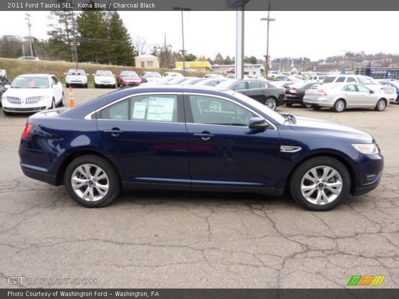 Kona Blue / Charcoal Black 2011 Ford Taurus SEL