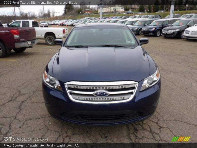 Kona Blue / Charcoal Black 2011 Ford Taurus SEL