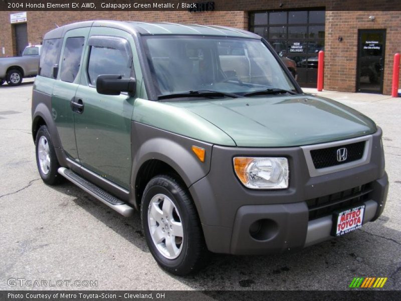 Galapagos Green Metallic / Black 2004 Honda Element EX AWD