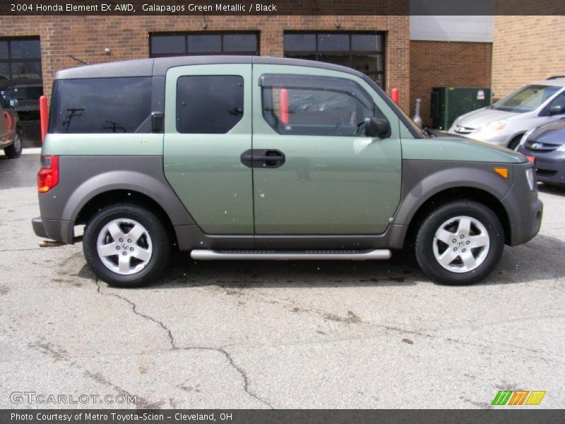 Galapagos Green Metallic / Black 2004 Honda Element EX AWD