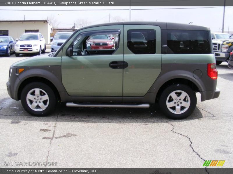 Galapagos Green Metallic / Black 2004 Honda Element EX AWD