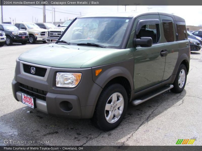 Galapagos Green Metallic / Black 2004 Honda Element EX AWD