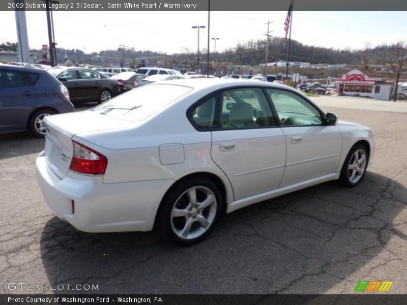 Satin White Pearl / Warm Ivory 2009 Subaru Legacy 2.5i Sedan