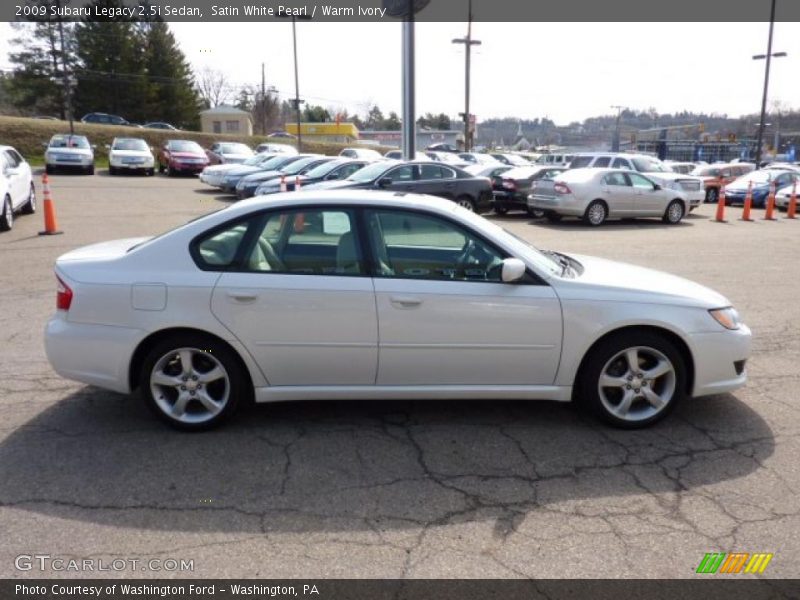 Satin White Pearl / Warm Ivory 2009 Subaru Legacy 2.5i Sedan