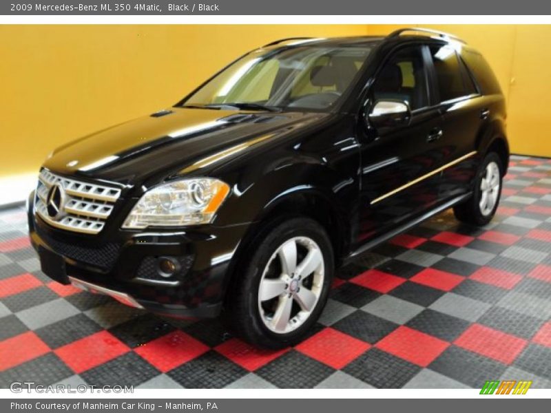 Black / Black 2009 Mercedes-Benz ML 350 4Matic