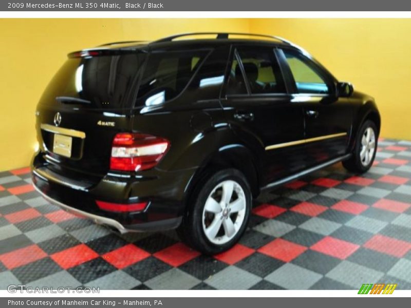 Black / Black 2009 Mercedes-Benz ML 350 4Matic