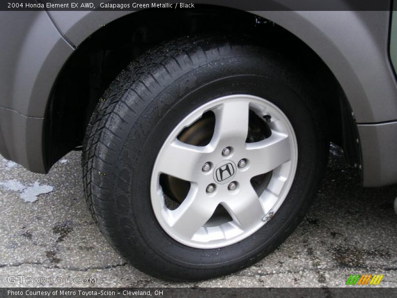 Galapagos Green Metallic / Black 2004 Honda Element EX AWD